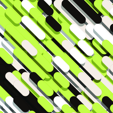 Color Abstract Lines Rain Generative Art background illustration