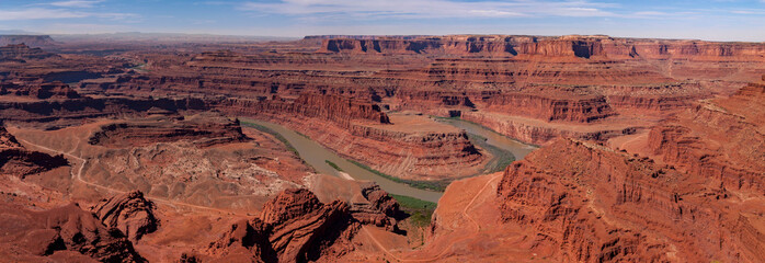 Panorama View of The Dead Horse State Park, Utah, USA.
