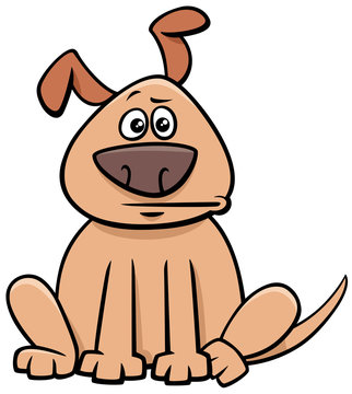 cartoon puppy dog funny animal character