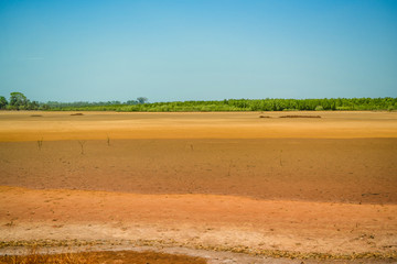 Fototapeta na wymiar desert landscape in the Gambia africa