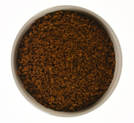 Black instant coffee