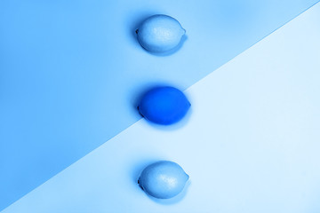 Blue color 2020 inscription.