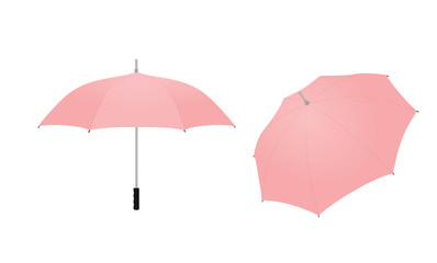 Fototapeta na wymiar Classic pink umbrella. vector illustration