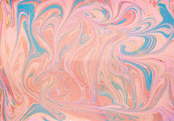 Abstract multicolored marble texture background. Design wrapping paper. Exclusive design for packaging material products. Fluid modern art. Vintage style.