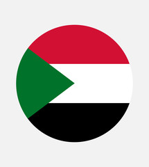 Fototapeta premium National Sudan flag, official colors and proportion correctly. National Sudan flag. Vector illustration. EPS10. Sudan flag vector icon, simple, flat design for web or mobile app.