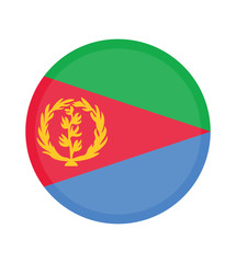 Fototapeta premium National Eritrea flag, official colors and proportion correctly. National Eritrea flag. Vector illustration. EPS10. Eritrea flag vector icon, simple, flat design for web or mobile app.