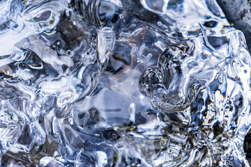 Diamond Like Ice Abstract Background Jokulsarlon Glacier Lagoon Iceland