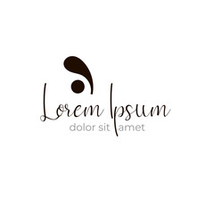 Logo template with abstract drops. Premade logotypes for entrepreneurs. Vector logo design