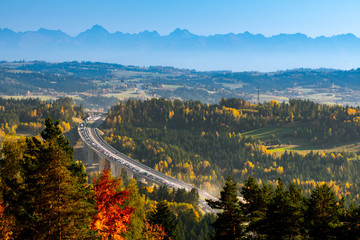 Obwodnica zakopianka polska malopolska © Tomasz
