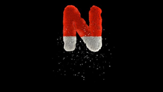 fun, holiday, winter, snow, hair, typography, typeface, u, v, w, x, symbol, fur, wool, alphabet, type, red, 3d, character, claus, white, christmas font, font, wild, illustration, set, abc, furry, fluf