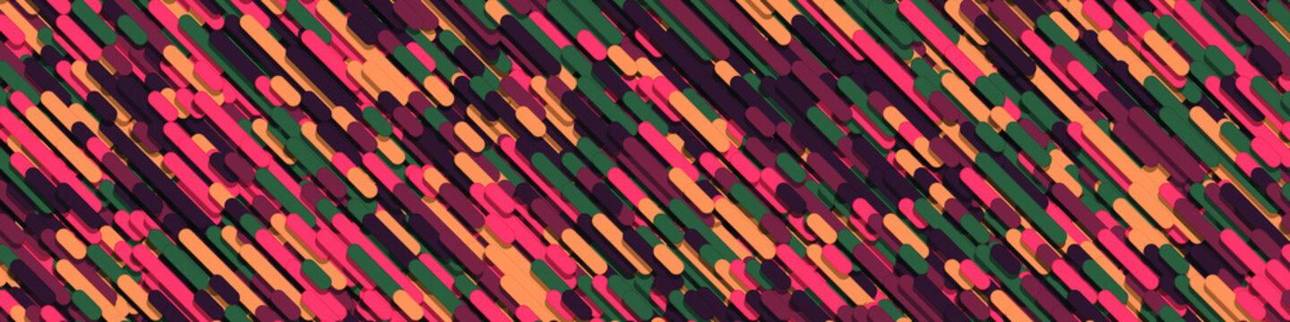Color Abstract Lines Rain Generative Art background illustration