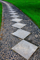 slate road in the park