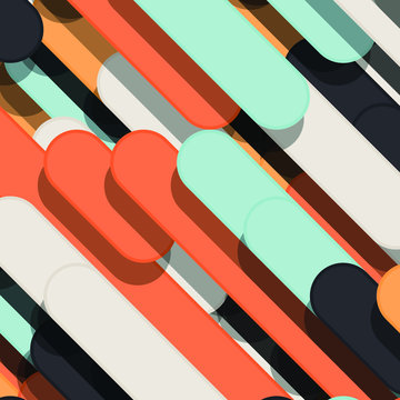 Color Abstract Lines Rain Generative Art background illustration