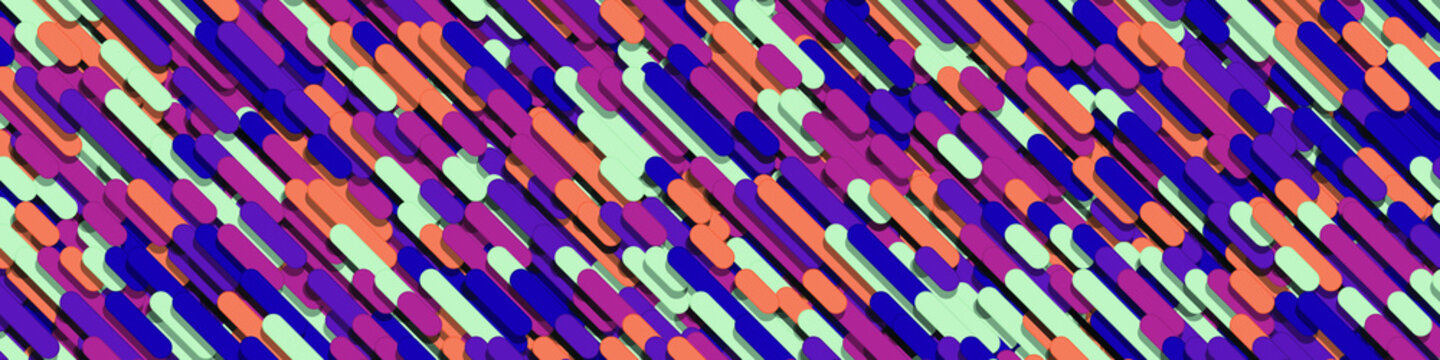 Color Abstract Lines Rain Generative Art background illustration