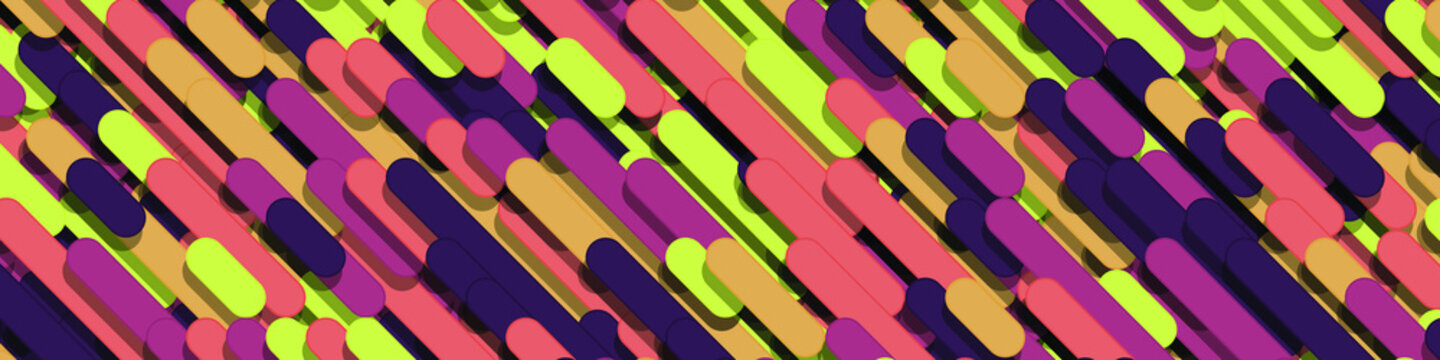 Color Abstract Lines Rain Generative Art background illustration