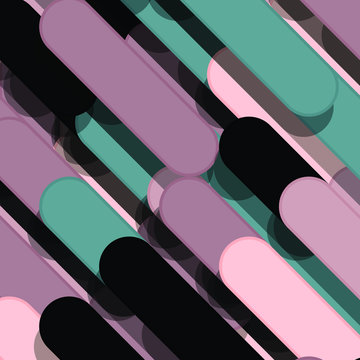 Color Abstract Lines Rain Generative Art background illustration