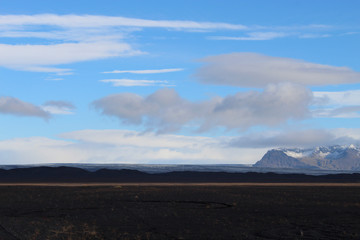 Obraz premium rocky lava field in Iceland