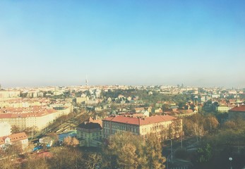 Fototapeta na wymiar Urban cityscape of Prague, Czech republic