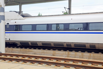Fototapeta premium High speed train and rail