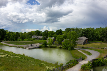 Fototapeta premium countryside rural landmark during the summer Ontario, Canada