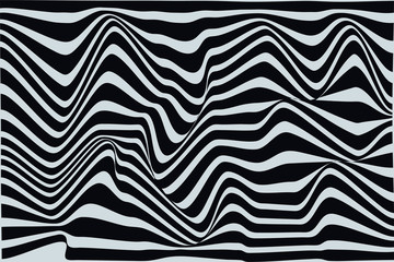 black stripes in motion. illustration. vector
