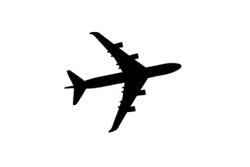icon of an aircraft. Flat icon aircraft symbol