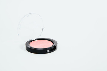 Eye shadow isolated on a bright white background. Fashion and beauty concept. Women's use of eye...