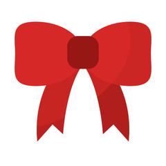 Isolated christmas ribbon icon