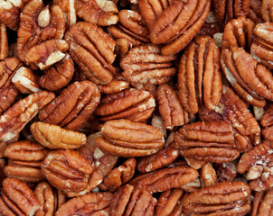 Pecan nuts background - 307749069
