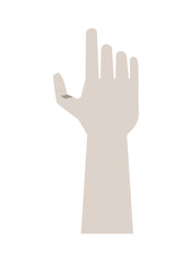 hand human indexing isolated icon