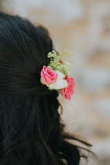 Naklejka premium Coiffure de mariage
