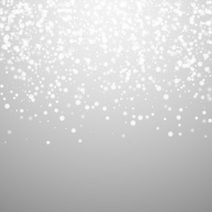 Beautiful falling snow Christmas background. Subtl