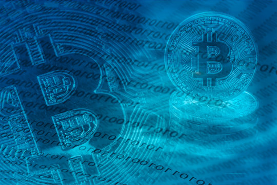 Blockchain Kryptowährung Bitcoin Hintergrund