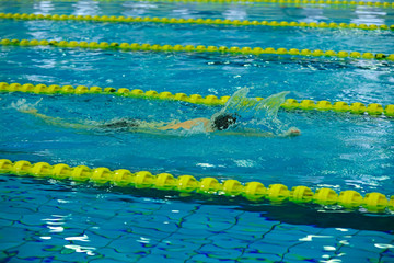 Indoor swimming competition