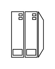 data server tower isolated icon
