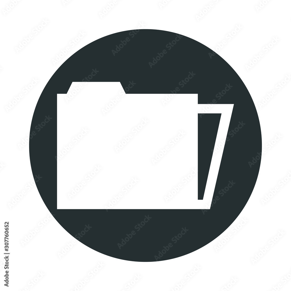 Poster folder file document isolated icon