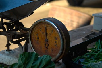 Antique vintage industrial scale