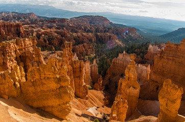 view of bryce canyon in utah usa