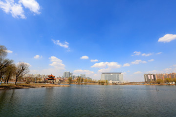 Urban Water Park Scenery