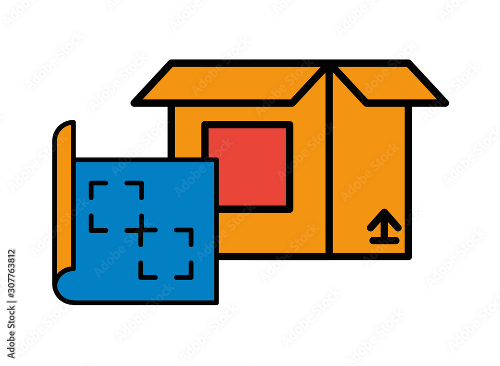 Poster paper document file with box carton