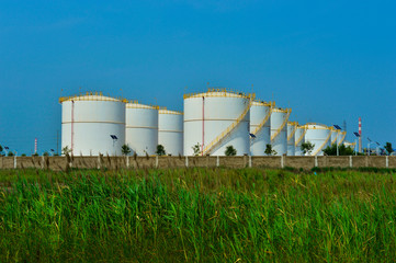 Oil tank in the factory