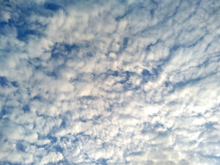 Obraz premium Beautiful blue sky with clouds background. Blue sky background with clouds.