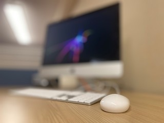 Office, Desk, and Computer 