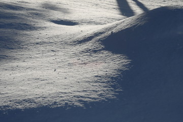 雪に覆われた地面