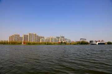 Obraz premium Waterfront City Scenery, Tangshan, China