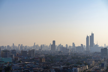 Fototapeta na wymiar Bangkok City Skyline in morning