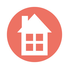 house building facade isolated icon
