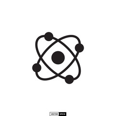Atom icon, design inspiration vector template for interface and any purpose
