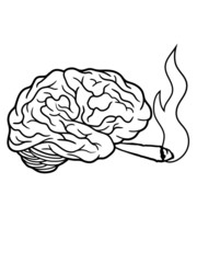 Joint rauchendes Gehirn 