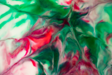 Dreamy Christmas Color Swirling Abstract Background Soft and flowing liquid feathering art. Great background for winter holidays. Dream like fantasy image.
